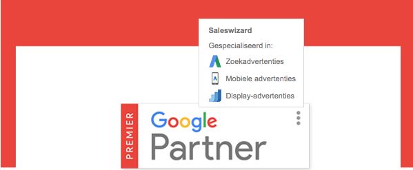 Saleswizard is Google Premier Partner geworden!